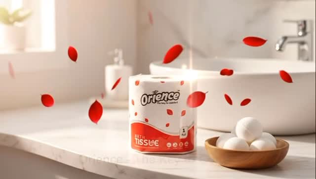 Bath Tissue with Petals